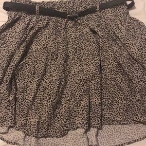 Torrid Leopard Print A-Line Skirt - Size 1